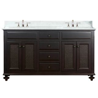 Water Creation London Collection 60 inch Double Sink Bathroom Vanity