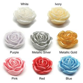 inch Rose Floating Candles (Box of 12)