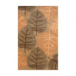 Indo Hand tufted Light Green/ Light Brown Wool Rug (5 x 8) Was $239