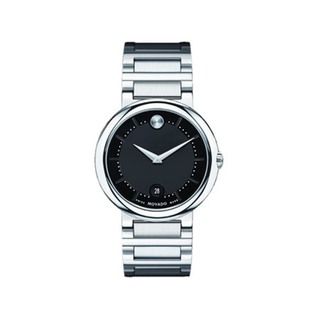 Movado Mens Stainless Steel Concerto Watch