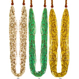 Multi strand Seed Bead Long Necklace