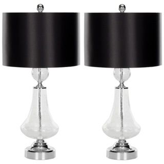 Indoor 1 light Crackled Glass Table Lamps (Set of 2)