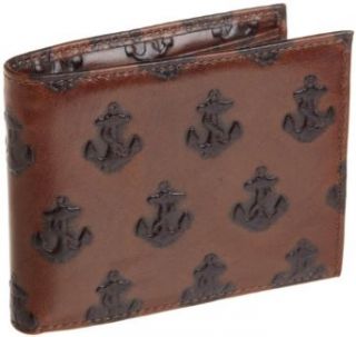 Jack Spade Embossed Anchor Bill Holder, Chocolate, One