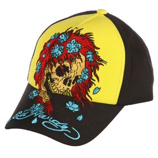 Ed Hardy Boys Skull Wig Embroidered Hat