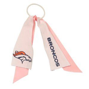 Denver Broncos NFL Pink Ribbon Ponytail Holder Sports