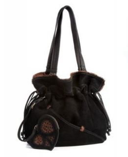 Lucky Brand Tulip Suede Satchel with Coin Purse Clothing
