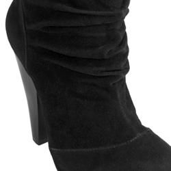 Journee Collection Womens Brenda 2 High Heel Faux Suede Slouch