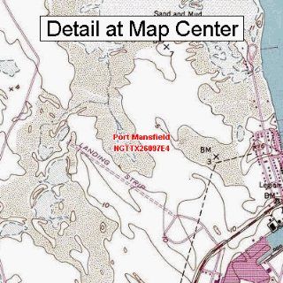 USGS Topographic Quadrangle Map   Port Mansfield, Texas