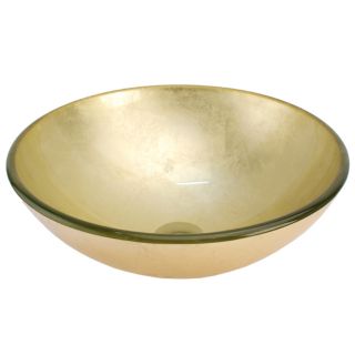 Fontaine Yellow Gold Glass Vessel Bathroom Sink Today $133.62 4.0 (3