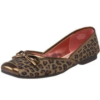 Libby Womens Zees Ballet Flat,Bronze/Bronze Synthetic,6 M US Shoes