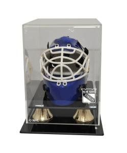 New York Rangers Mini Hockey Helmet Display Case Sports