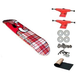 Toy Machine Josh Harmony Red Plaid 8.25 Skateboard Deck