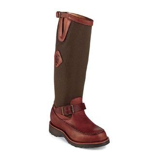 Chippewa Mens D 17 Mahogany Leather Boots (Size 8.5)