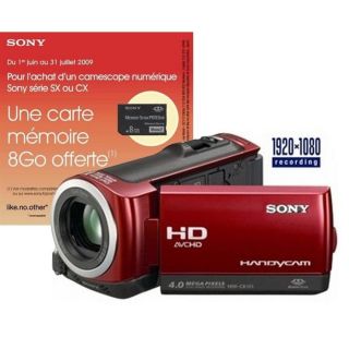 SONY HDR CX105 Rouge   Achat / Vente CAMESCOPE SONY HDR CX105 Rouge