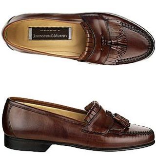 Johnston and Murphy Mens Stanza (Chestnut 9.5 M) Shoes