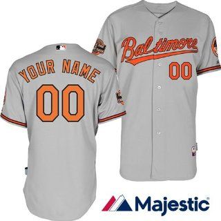 Baltimore Orioles Adult Personalized Road Authentic Cool