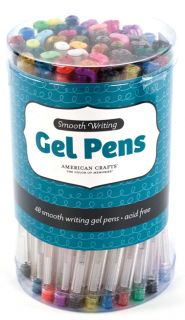 Gel Pen Canister 48/Pkg Glitter, Metallic, Pastel & Bright