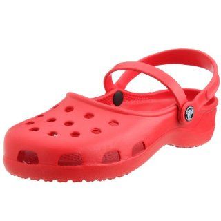 Crocs Womens Mary Jane,Red,12 M Shoes