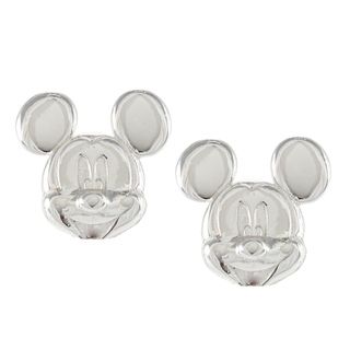 Disney Sterling Silver Mickey Mouse Stud Earrings