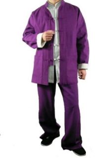100% Cotton Purple Kung Fu Martial Arts Tai Chi Uniform