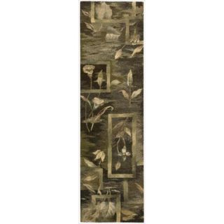 Hand tufted Reflections Black Wool Rug (23 x 8) Today $374.99 Sale