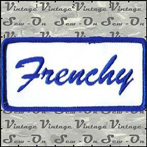 Name Tag Frenchy Sew On Uniform Appilque Patch FD
