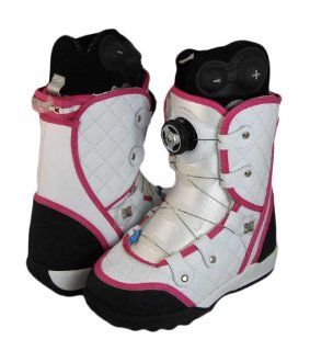 DC Judge Womens White Pink Snowboard Boots SZ 9 Shoes