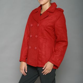 Lexen Red Womens Wool Double Breasted Pea Coat Today $42.49 5.0 (1