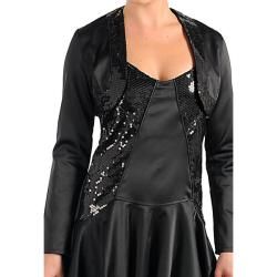 Stanzino Womens Black Dress and Jacket Set