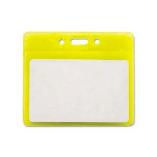 Reflective Yellow 3.5 inch x 2.5 inch Badge Holders (Pack of 25) Today