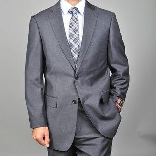 Giorgio Fiorelli Mens 2 button Solid Charcoal Suit