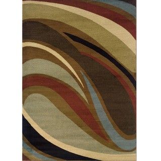 Brown/Gray Area Rug (67 x 96)