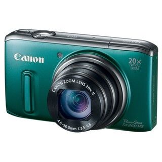 Canon PowerShot SX260 HS 12MP Green Digital Camera