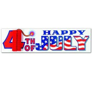 4th Of July Sign w/Tissue Firecracker Case Pack 108 