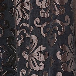 Patterned Faux Silk Jacquard 120 inch Curtain Panel
