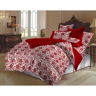 Red and White Flower Brocade Duvet Cover Set (India) Today $74.99 3.3