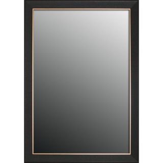 Etched Black Walnut Pattern Gold Trim Mirror (28x40) Today $136.99