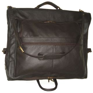 Amerileather Cowhide Leather Brown 3 suit Garment Bag