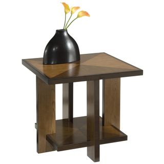 Home Styles Geo Walnut End Table
