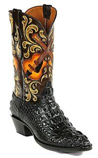 Black Jack Hand Tooled & Painted Cowboy Boot #HT113 Shoes