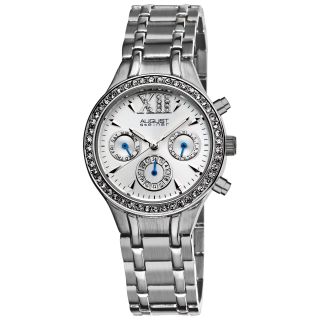 August Steiner Womens Crystal Multifunction Bracelet Watch MSRP $495
