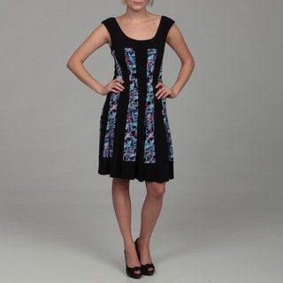 Connected Apparel Womens Printed Dress