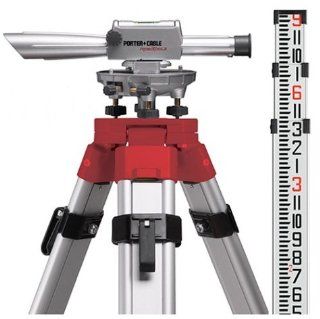 RoboToolz RT 2210 20 20X Builders Transit Level with Tripod, Rod, and