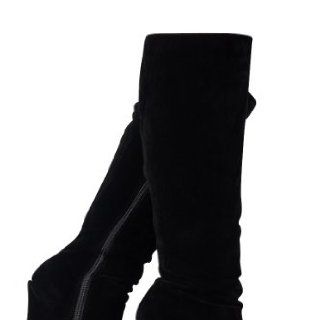 64L New Womens Wedge Platform High Heel Ladies Long Knee Zip Up Boots