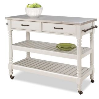 Home Styles Savannah White Kitchen Cart Today $423.77 4.0 (3 reviews