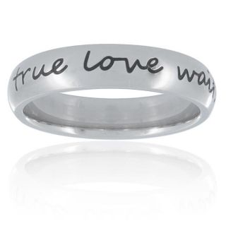Stainless Steel true love waits Ring Today $13.99 4.9 (8 reviews