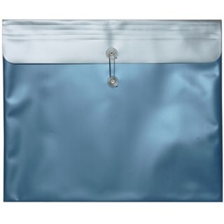 Metallic Blue 15 in x 18 in Plastic Envelope (Set of 12)