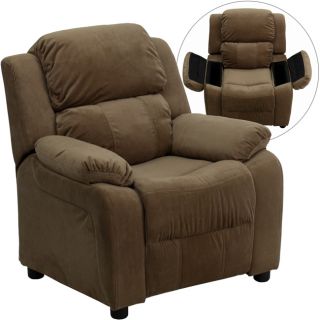 Microfiber Kids Recliner with Storage Arms Today $130.73