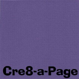 Cre8 a Page 12x12 80# Purple Cardstock, 25 Sheets, Card