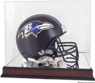 Baltimore Ravens Mahogany Helmet Logo Display Case with